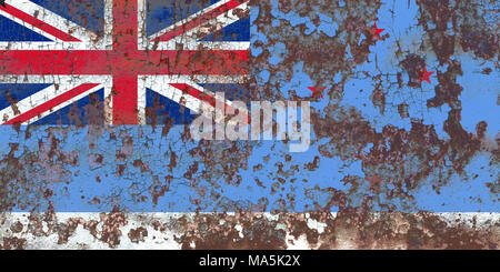 Ross Dependency grunge flag, New Zaeland dependent territory flag Stock Photo