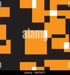 Abstract Squares on Black Seamless Pattern 2 Stock Vector