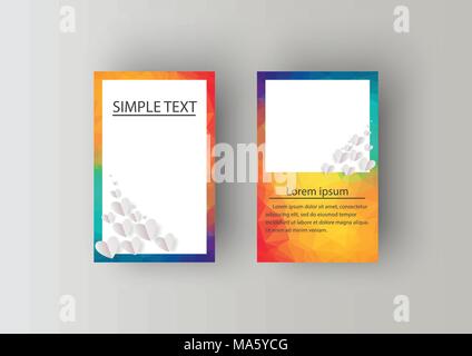 Business Card Set. Vector illustration. EPS10 Stock Vector