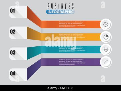 Minimal infographics. Vector Stock Vector