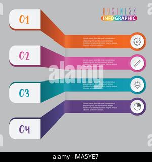 Minimal infographics. Vector. Stock Vector