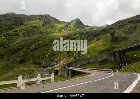 Transfagarasan mountain road, Romanian Carpathians Stock Photo