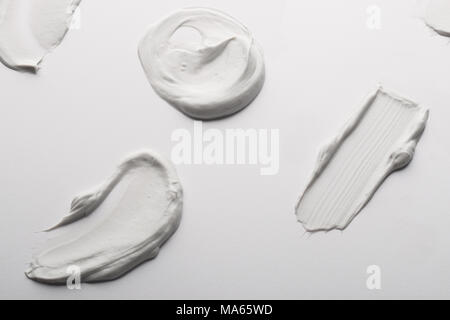 Cosmetic cream samples. Stock Photo