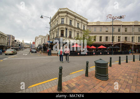 City life in Dunedin, New Zealand Stock Photo