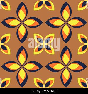 Decorative floral ornament. seamless pattern. vector illustration Stock Vector
