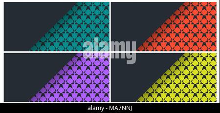 Card Template for invitation, gift certificate, flyer, discount voucher, discount card. Card Template with a simple geometric pattern. Vector illustra Stock Vector