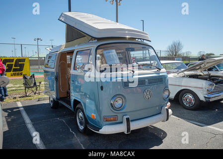 Car Show in Ft. White, Florida. Volkswagen camper bus. Stock Photo