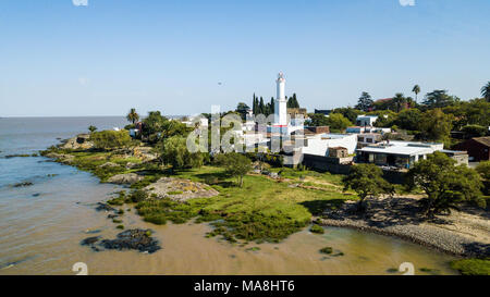 El Faro, Old Lighthouse, Colonia del Sacramento, Uruguay Stock Photo