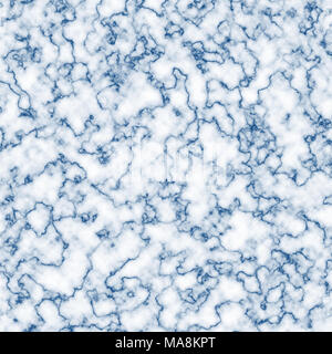 White navy color marble patterns texture abstract background Stock Photo