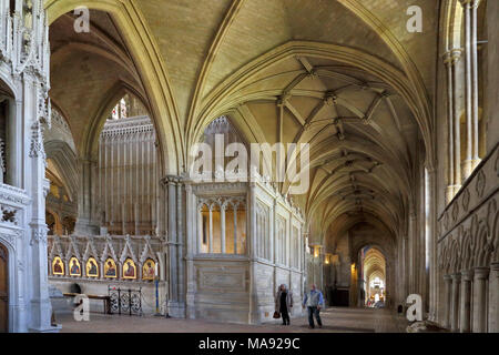 interior views of winchester cathedral hampshire Stock Photo