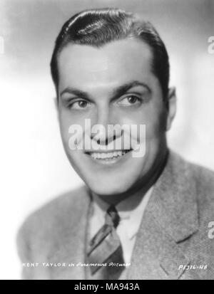 Actor Kent Taylor, Publicity Portrait, Paramount Pictures, 1930's Stock ...