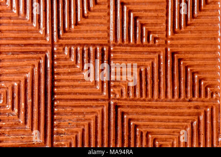 A remarkable red duplicate tile texture on a ceramic basis 2018 Stock Photo