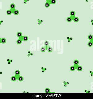 Hand Spinners icons. Seamless pattern. Vector illustration Stock Vector