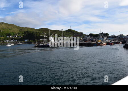 'ww2 sea defence battery' 'cove near aultbea ross and Cromarty Scottish highlands'gairloch' 'tournaig' 'loch ewe'. Stock Photo