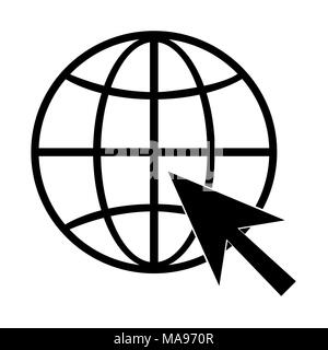 Website icon, isolated. Flat design Stock Vector