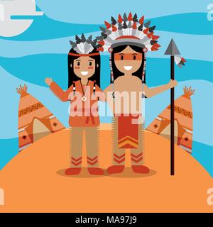 native american indian people thanksgiving day celebrating concept men ...