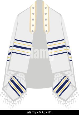 Jewish tallit icon Stock Vector
