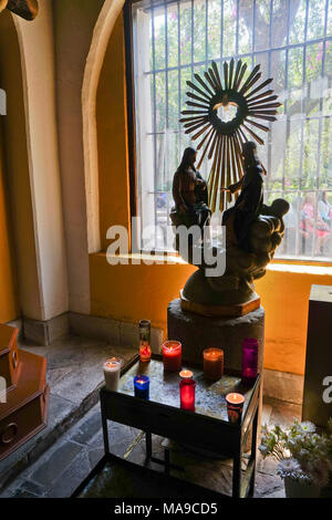 Parroquia de San Jacinto church in San Angel neighborhood of Mexico City, Mexico Stock Photo