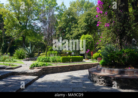 Parroquia de San Jacinto church in San Angel neighborhood of Mexico City, Mexico Stock Photo