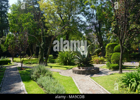 Parroquia de San Jacinto church in San Angel neighborhood of Mexico City, Mexico Stock Photo