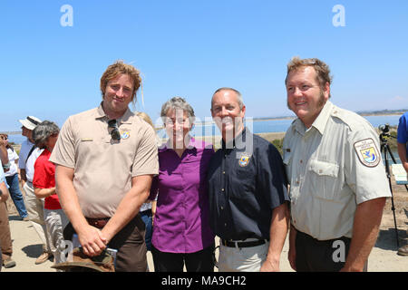 Hopper Mountain NWR and Ventura Fish and Wildlife Office staff. Stock Photo