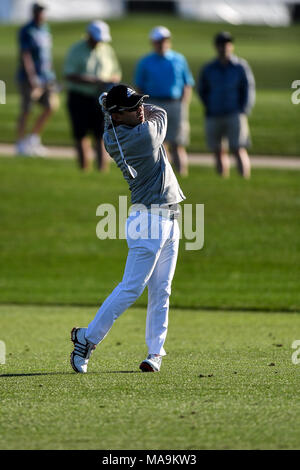 Humble, Texas, USA. 30th Mar, 2018. Seungsu Han in action during the Houston Open at the Golf Club of Houston in Humble, Texas. Chris Brown/CSM/Alamy Live News Stock Photo