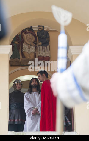 Wejherowska, Poland, 30 Mar 2018. Passion Play in Good Friday in Kalwaria Wejherowska in Wejherowo, Poland. March 30th 2018 © Wojciech Strozyk / Alamy Live News Stock Photo