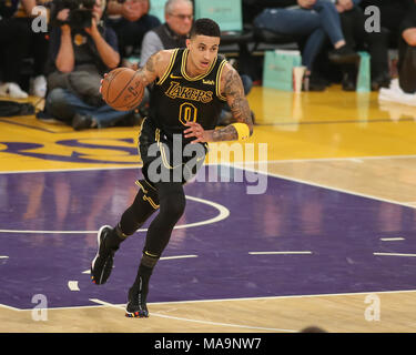 Milwaukee Bucks forward Kyle Kuzma (18) during the first half of an NBA basketball game against