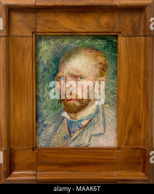 'Self portrait' by van Vincent van Gogh, museum Kroller Muller, Otterloo, Holland Stock Photo