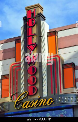 The Hollywood Casino In Aurora, Illinois Along The Lincoln Highway 