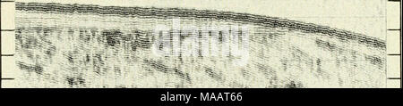 . The Earth beneath the sea : History . 100 200 300 400 500 600 700 800 Fig. 9. The continental shelf from a commercial survey off California. (After Officer.) C. Intermediate Water Depths Reconnaissance piotiles have been made by Woods Hole groups in the Mediterranean Sea to the northwest of the Strait of Messina, and in the North Atlantic on the Blake Plateau. Near the Strait of Messina the results suggest sediment-filled channels trending to the northwest downslope from the Strait (see Fig. 11). In these channels sediments attain a thickness of a thousand feet or more in places where the wa Stock Photo