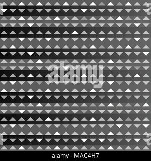 Abstract of seamless triangle patterns on black background, vector illustration eps10 Stock Vector