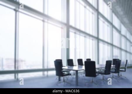 empty office interior or conference room blur background Stock Photo