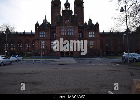 'Glasgow' 'Glasgow university view from the kelvin hall' 'Scotland'. Stock Photo