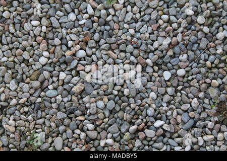 Nice background image of pebbles, round rocks texture Stock Photo