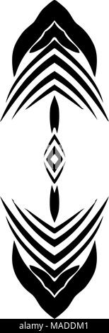 black and white digital design art Stock Vector