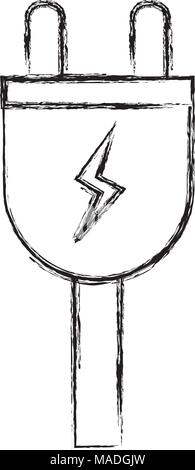 energy power cable technology corservation vector illustration Stock ...