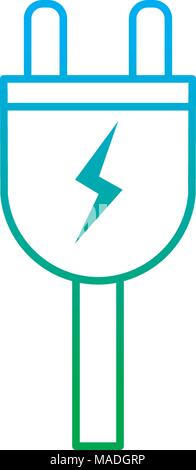 energy power cable technology corservation vector illustration Stock ...