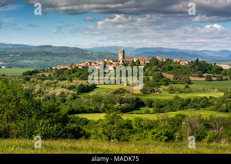 Montpeyroux village, labelled The Most Beautiful Villages of France, Département Puy de Dome, Auvergne, France Stock Photo