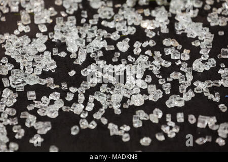 cracked tempered glass Stock Photo