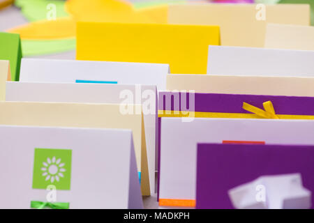 decorative cards and wishes Stock Photo