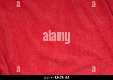 red color terry towel texture background Stock Photo - Alamy