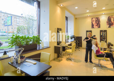 Beauty salon interior shot Stock Photo