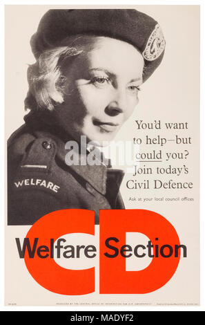 British World War II propaganda poster Stock Photo