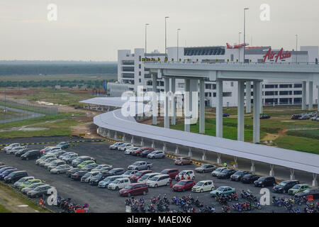 Kuala Lumpur, Malaysia  Jan 17, 2017. Car parking lot of Kuala Lumpur