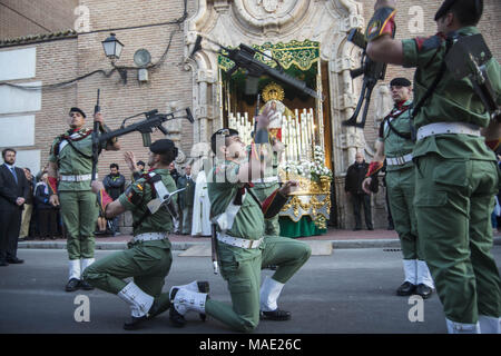 Alcala De Henares, Madrid, Spain. 29th Mar, 2018. From Monday 26 of march to Sunday 1 of April itÂ´s celebrated the easter in Alcala de Henares, city World Heritage. Credit: Nacho Guadano/ZUMA Wire/Alamy Live News Stock Photo