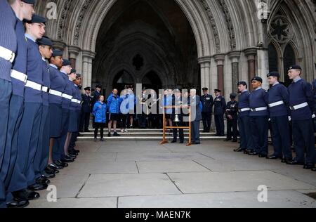 A general view outside the Royal Courts of Justice in London, ahead of the Baton Relay Launch and First Leg. Stock Photo