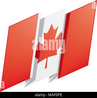 Canada flag, vector illustration Stock Vector