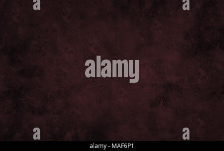 Empty Dark red or   brown rusty  concrete stone grunge or metal surface textured background. Copy space Vignette. Stock Photo