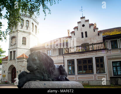 The count Orlov's estate (1874) on the hill Maarjamae, part of The Estonian History Museum (there took place shootings of the famous Soviet movie abou Stock Photo